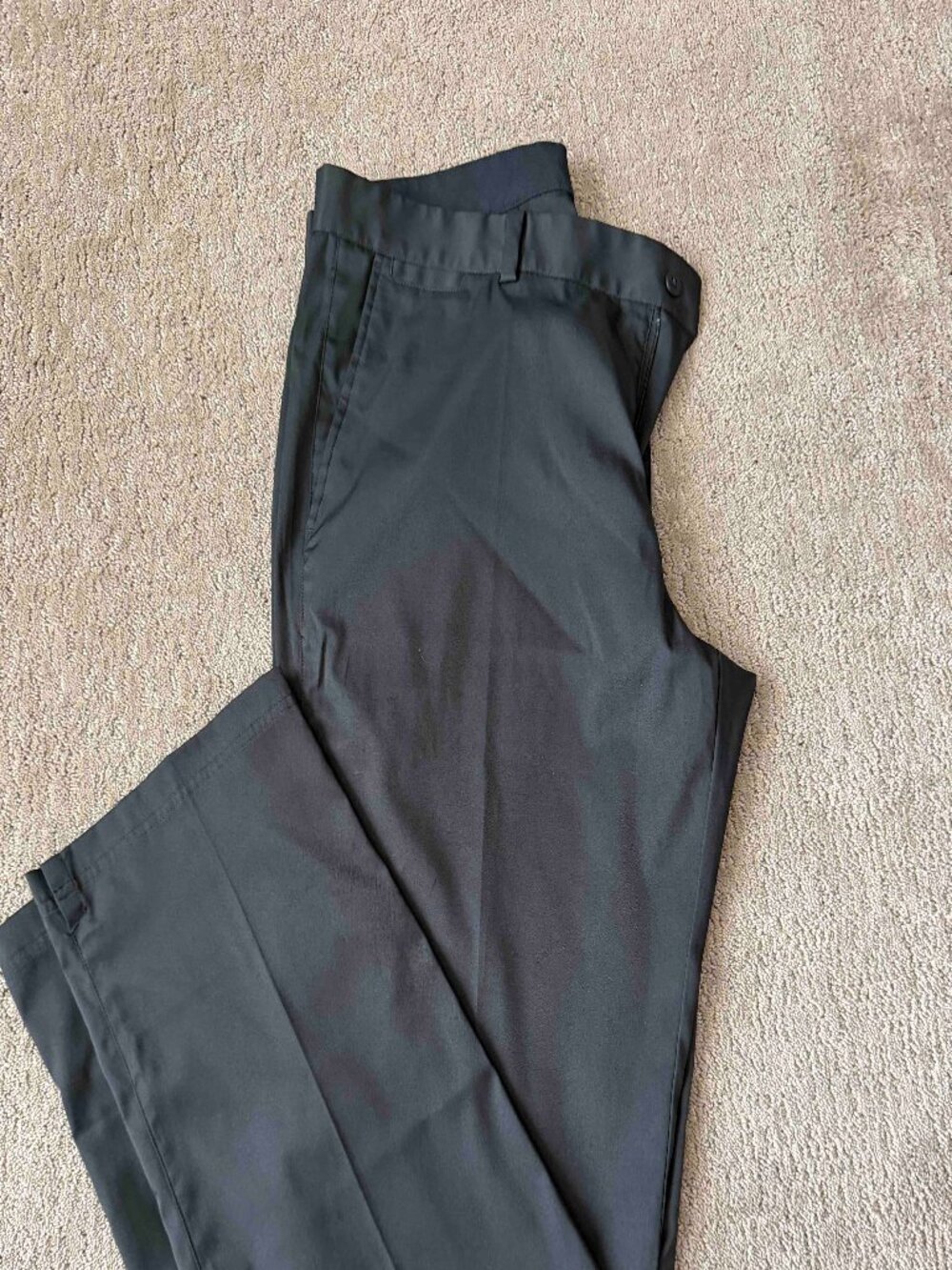 Nike Golf Dri-FIT Pants Men's 36x34 Black Flat Front Tech Trousers
